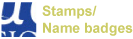 stamps name badges